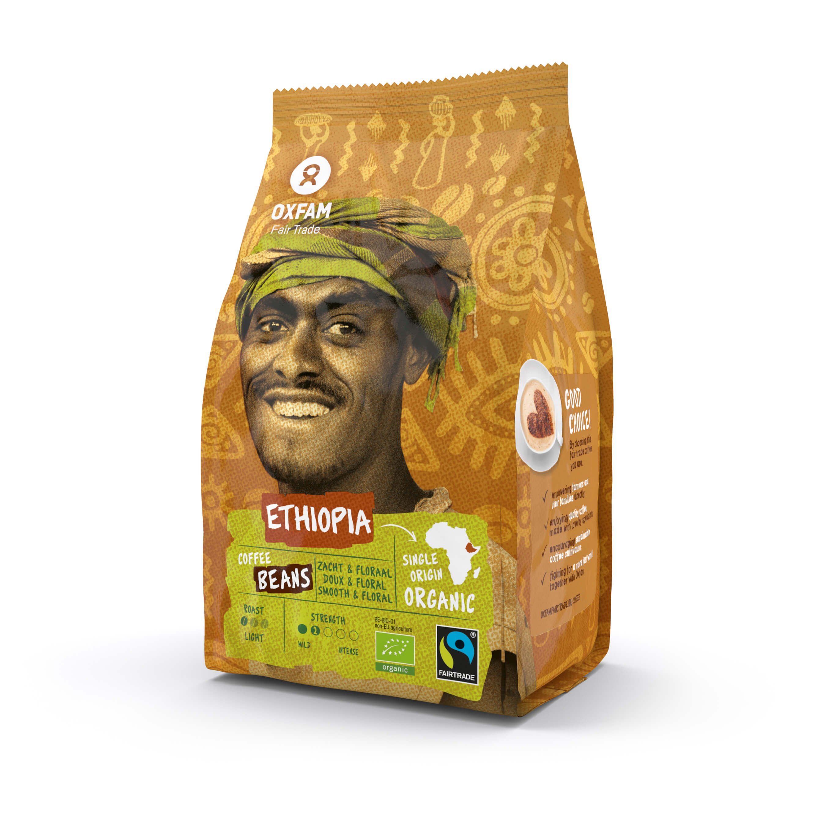 Oxfam Café en grains Ethiopie bio 250g